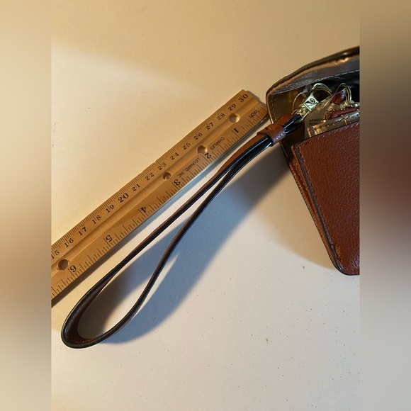 ANNE KLEIN. Brown Folded Wristlet Wallet. - Picture 13 of 15